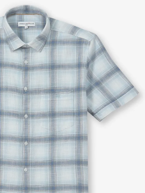 CRIMSOUNE CLUB sky blue cotton shirt for boys