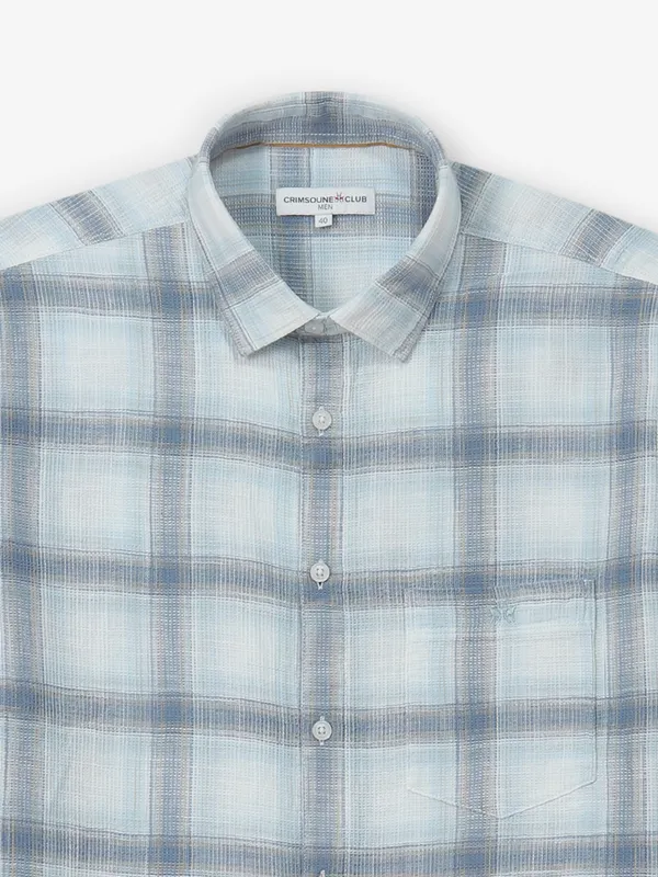 CRIMSOUNE CLUB sky blue cotton shirt for boys