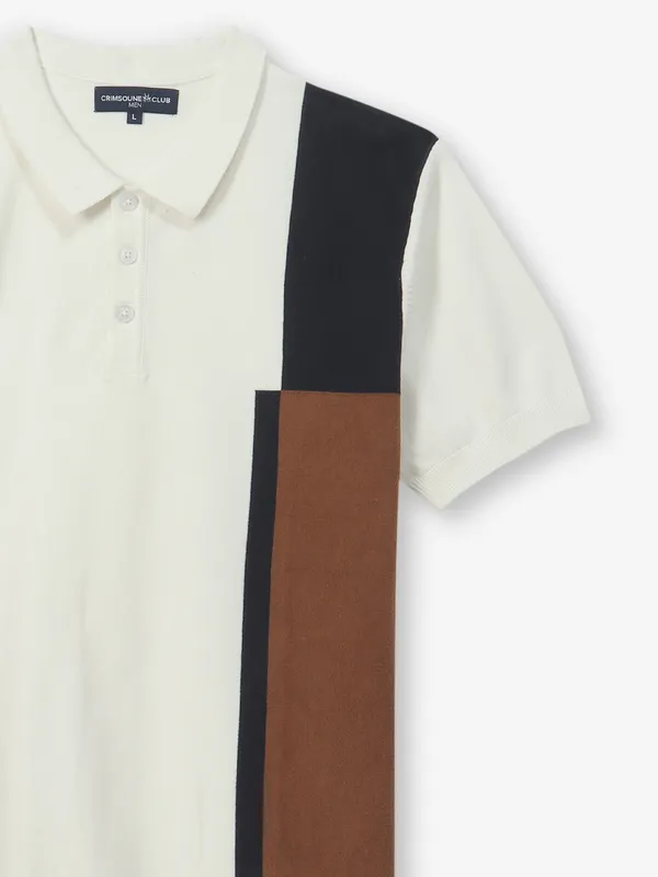 CRIMSOUNE CLUB white cotton t shirt