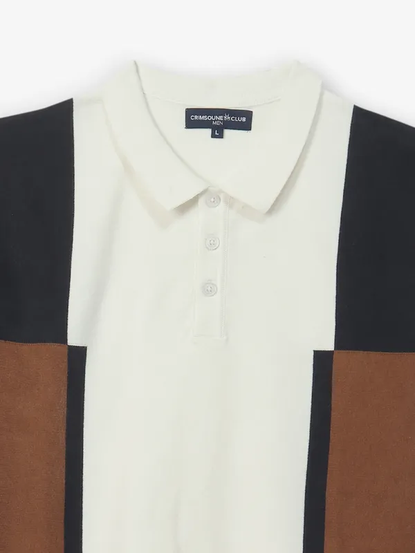 CRIMSOUNE CLUB white cotton t shirt
