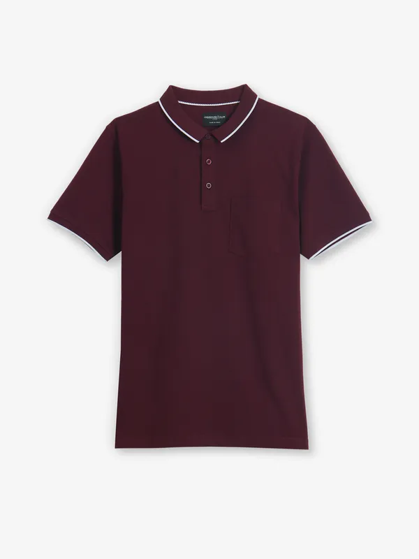 CRIMSOUNE CLUB wine cotton t-shirt