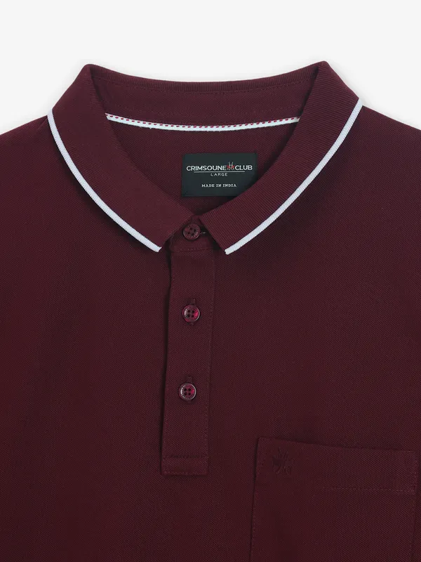 CRIMSOUNE CLUB wine cotton t-shirt