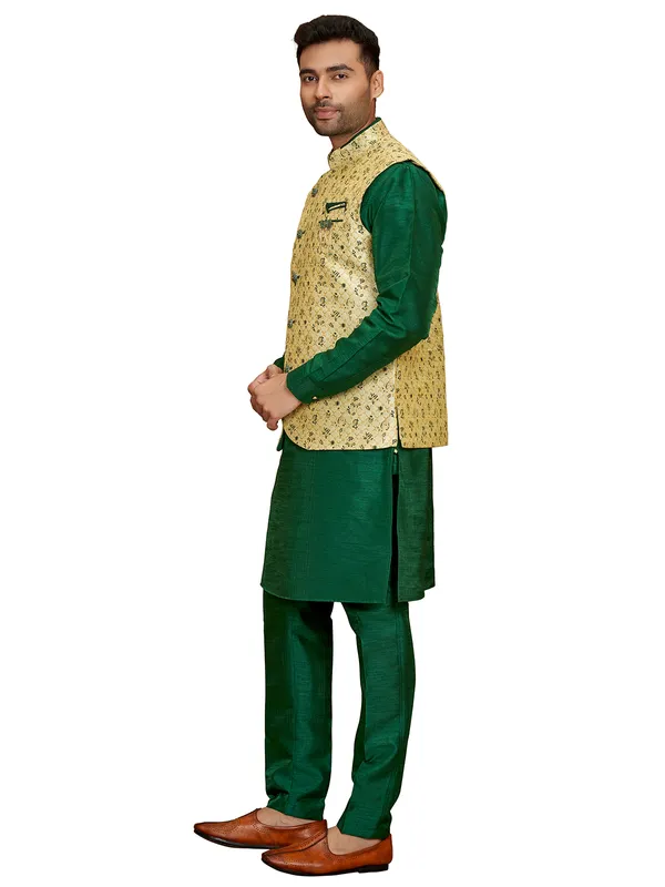 Dark green waistcoat set