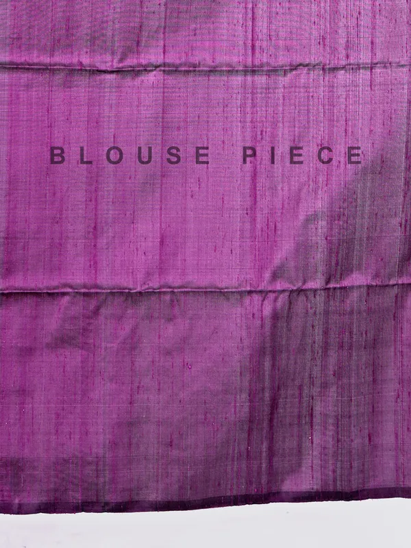 Dark purple silk saree with zari woven detailing