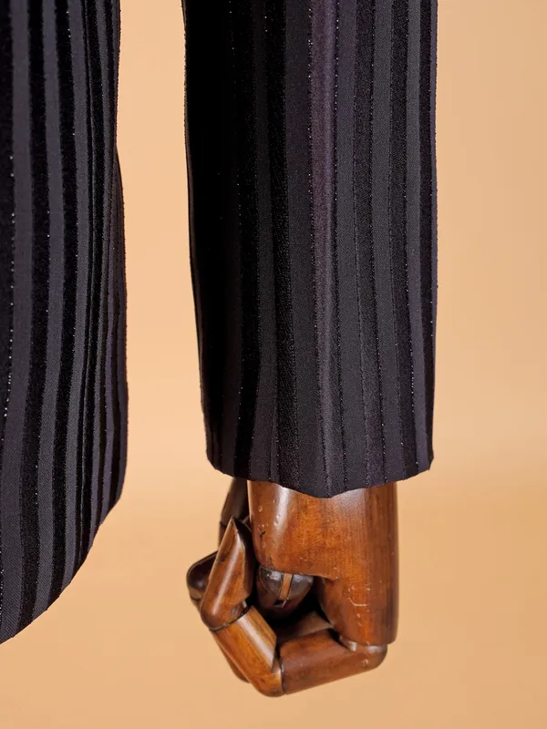 Dark purple terry reyon coat suit