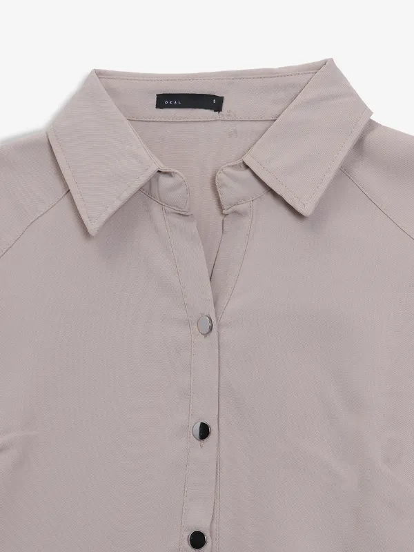 DEAL beige cotton shirt