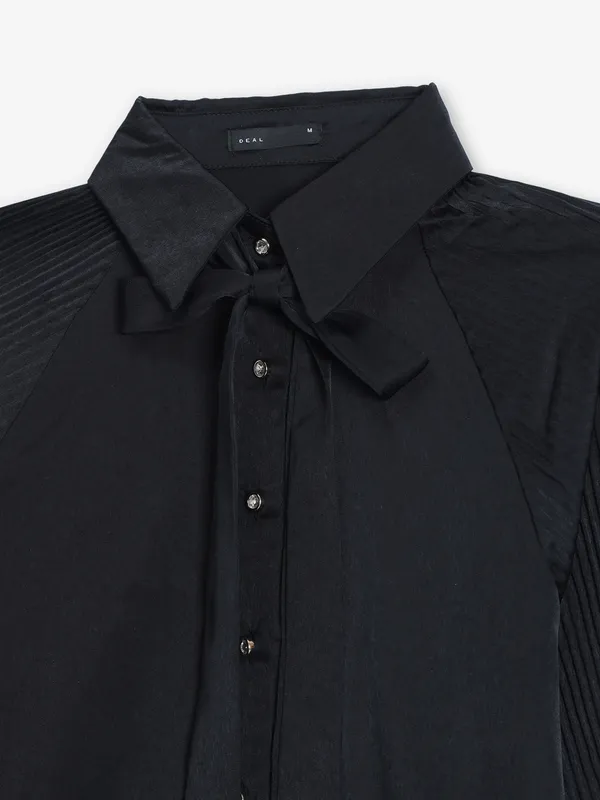 DEAL black cotton casual shirt