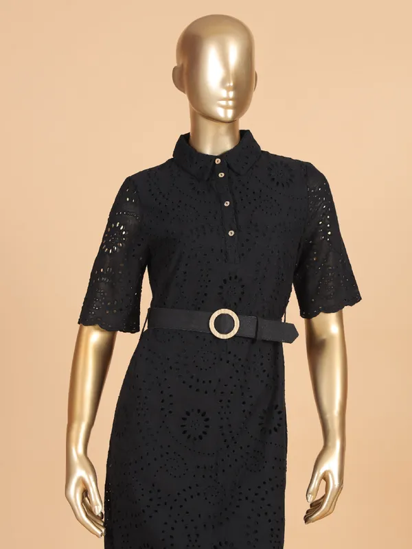 DEAL black cotton dress for women