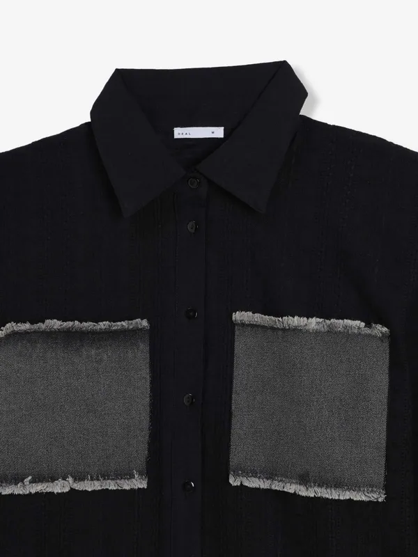 DEAL black cotton shirt for women