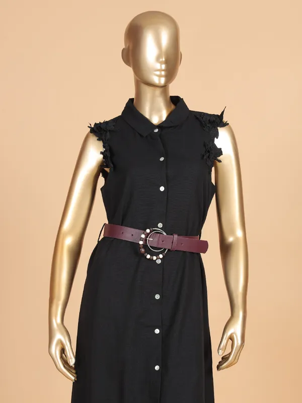 DEAL black cotton silk dress