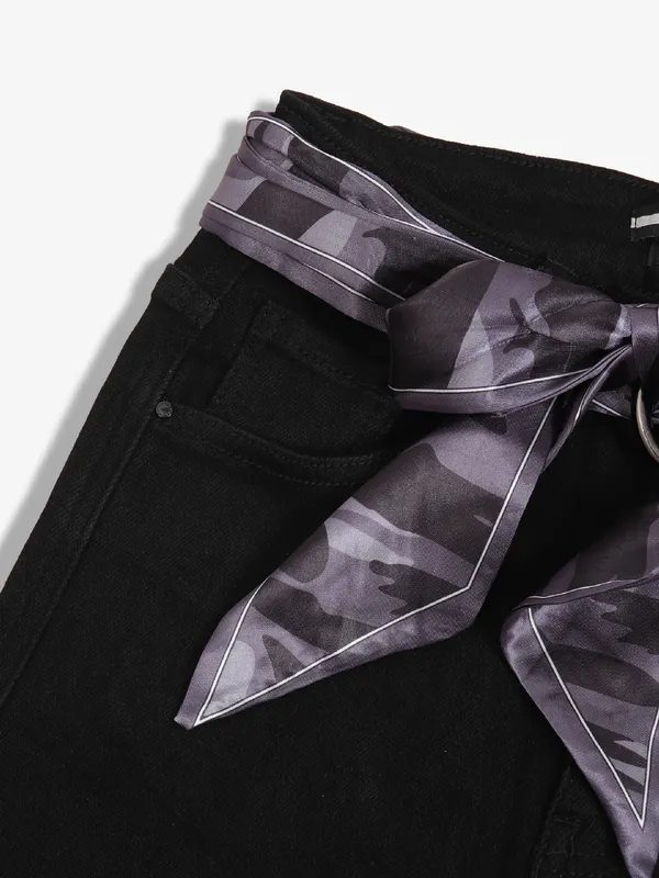 DEAL black denim straight jeans