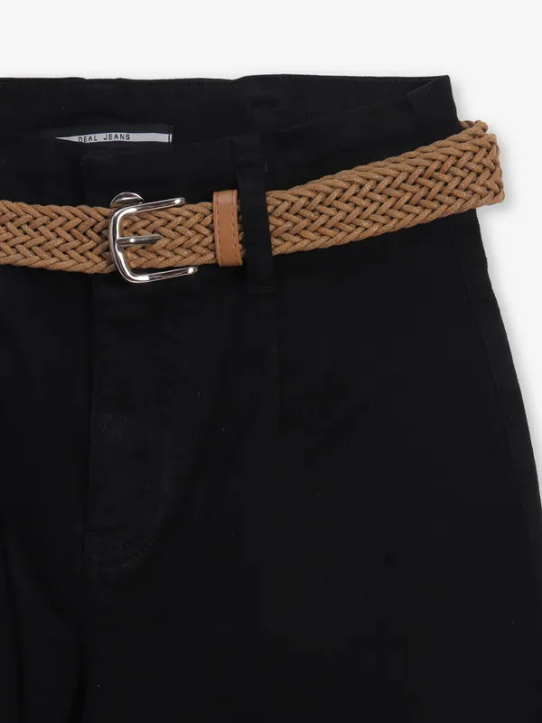 DEAL black straight fit denim jeans