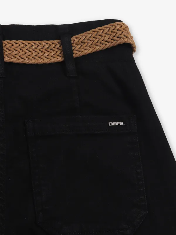 DEAL black straight fit denim jeans