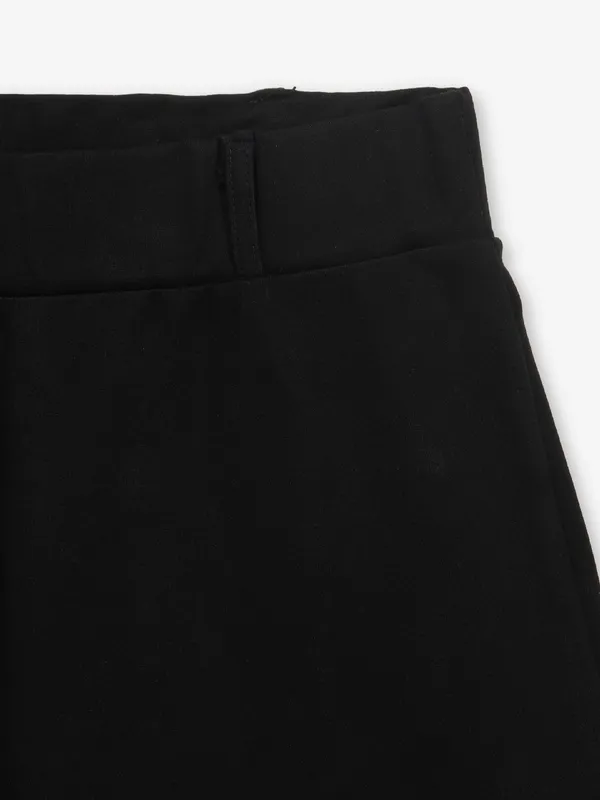 DEAL black straight fit lycra trouser