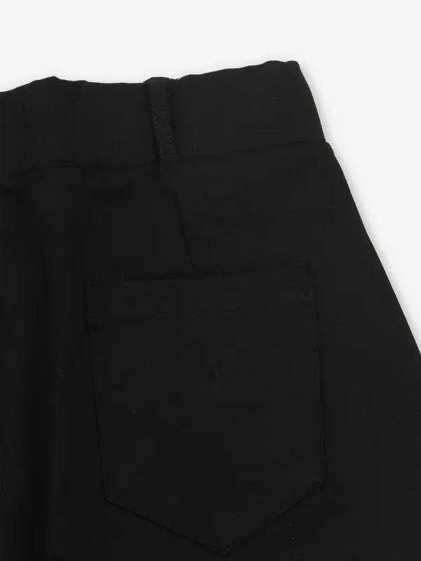 DEAL black straight fit lycra trouser