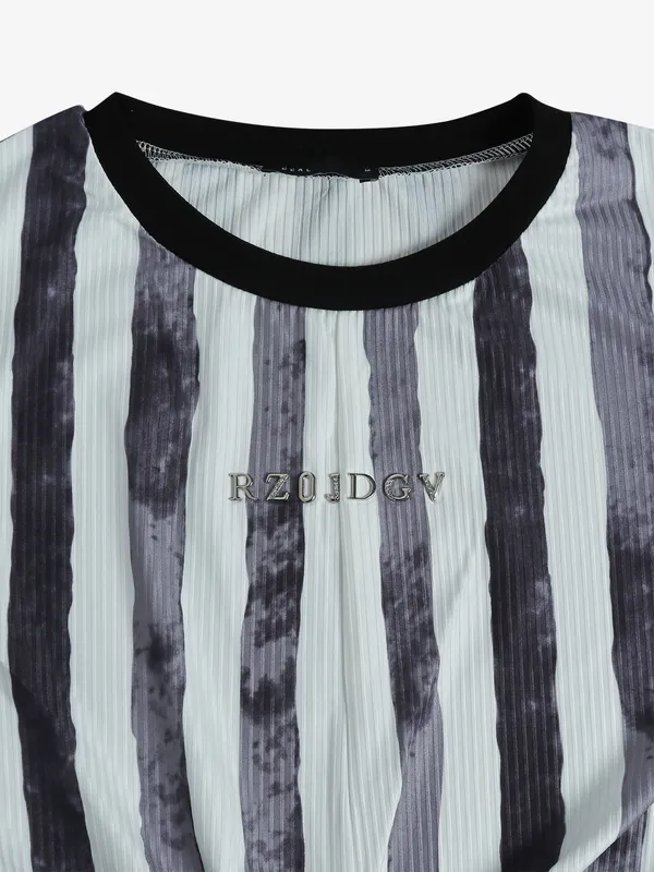 DEAL black stripe casual top