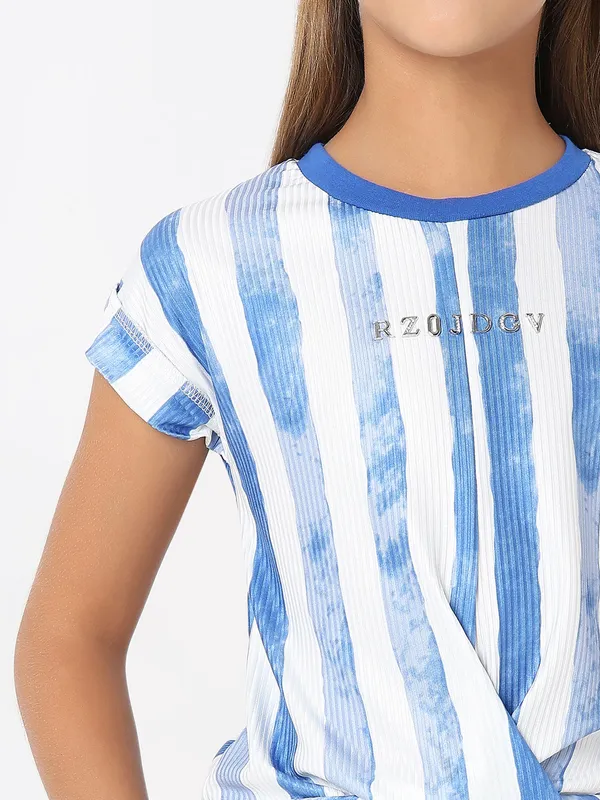 DEAL blue stripe top