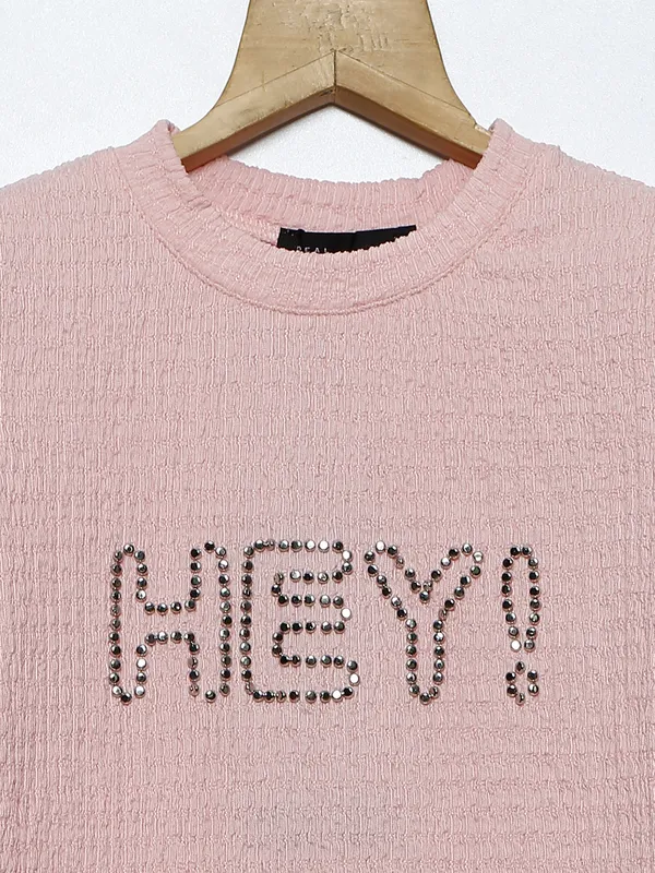 Deal cotton dusty peach top