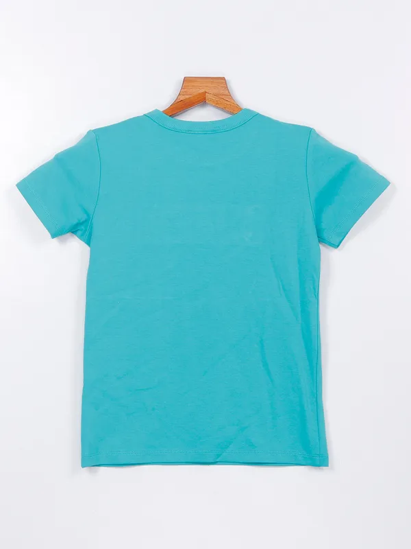Deal cotton sea green top