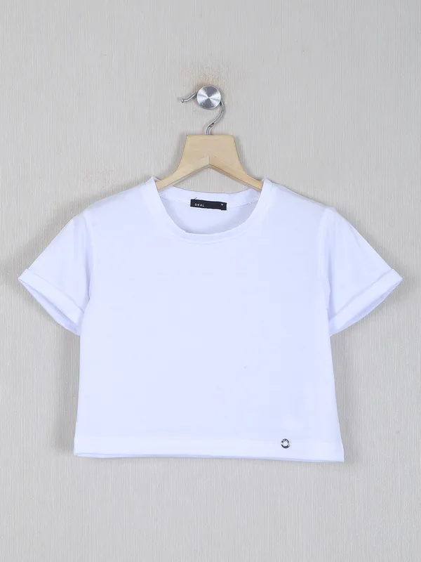 Deal cotton white casual top