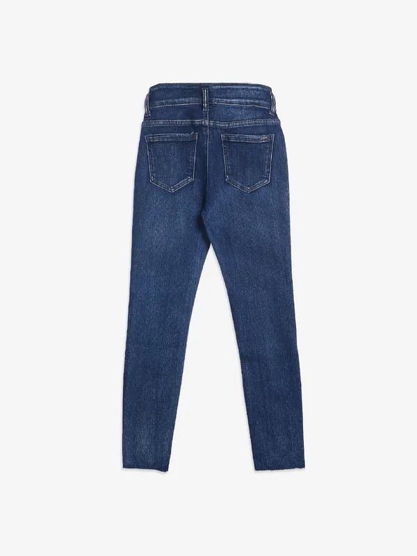 Deal dark blue slim fit jeans