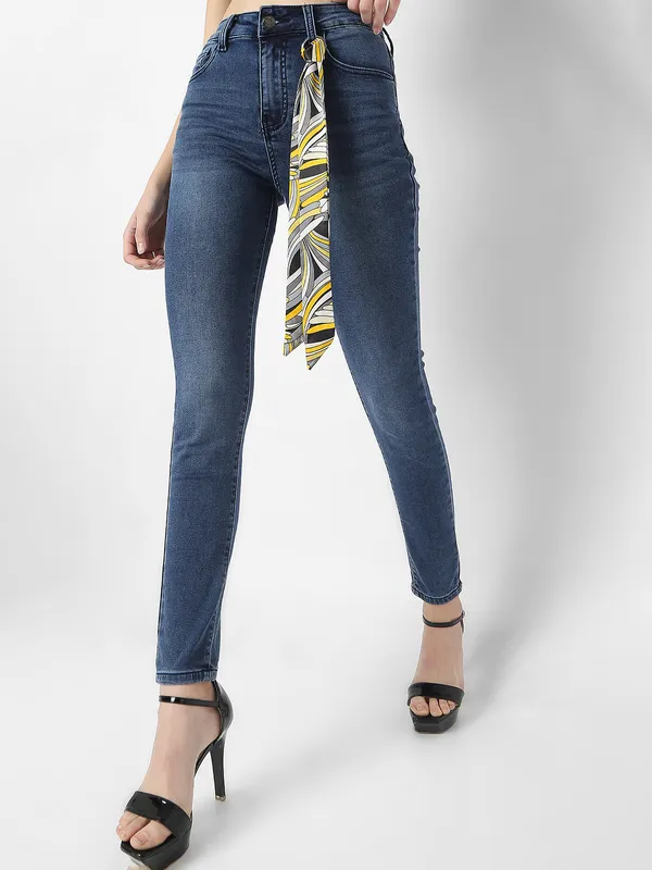 Deal dark blue washed jeans