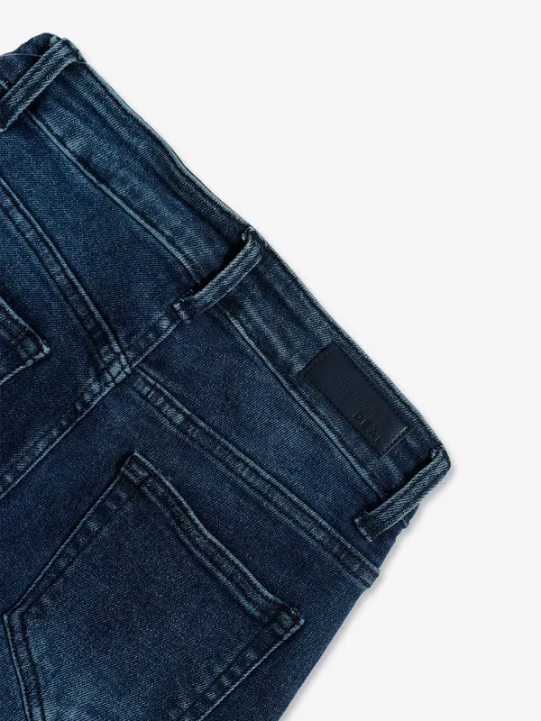 Deal dark blue washed straight jeans