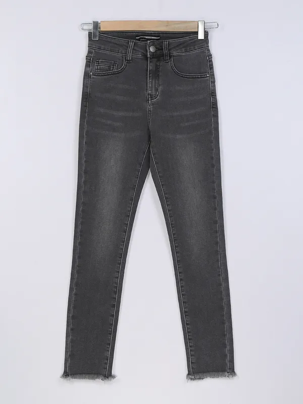 Deal dark grey washed style jeans