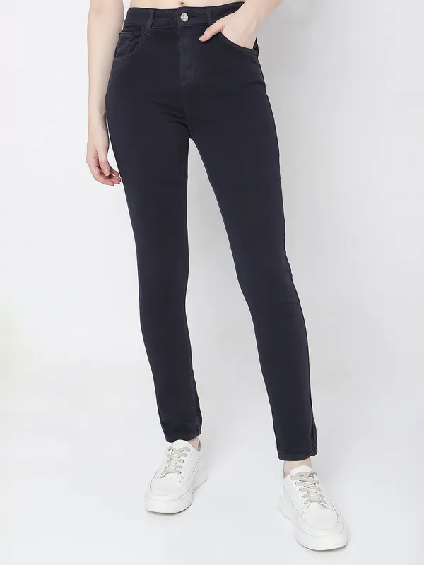 Deal dark navy solid jeans