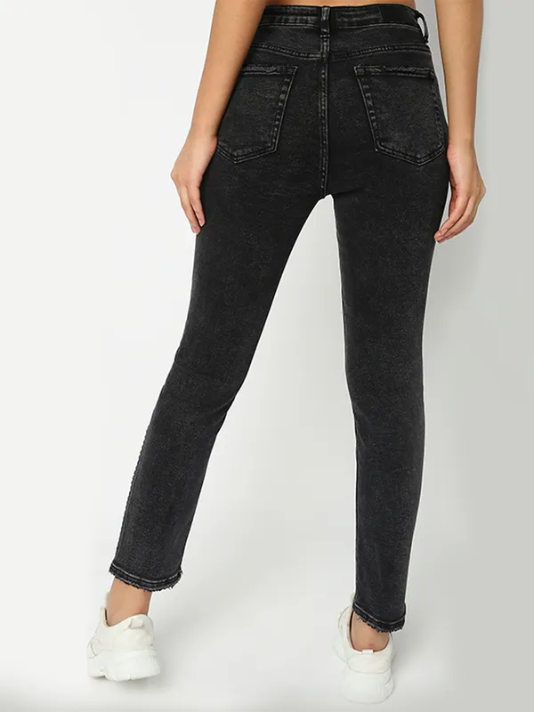 Deal denim black mom jeans