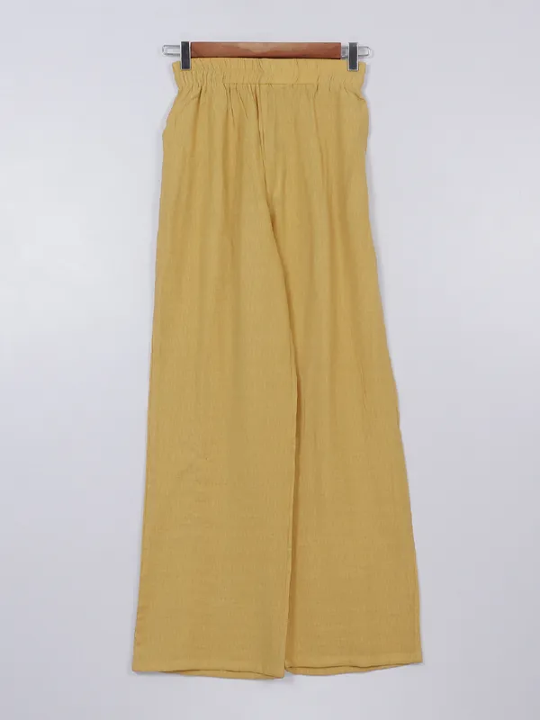 Deal dusty yellow cotton palazzo