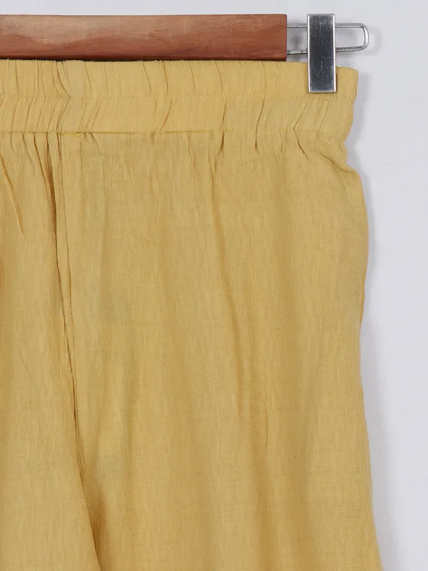 Deal dusty yellow cotton palazzo