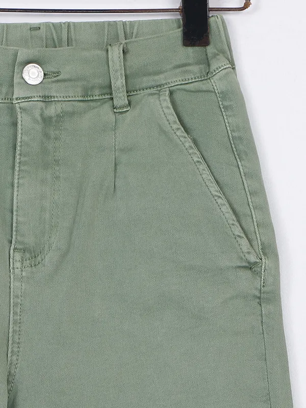 Deal green shaded denim joggers
