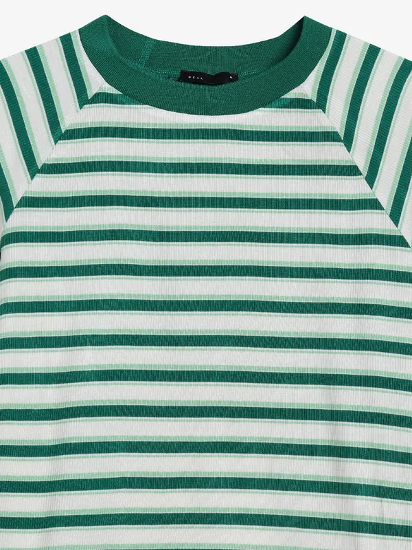 Deal green stripe top