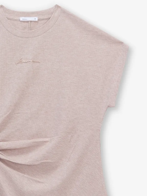 DEAL grey cotton crop top for women
