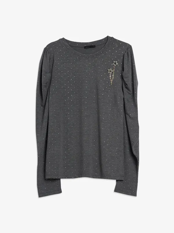 Deal grey cotton t shirt