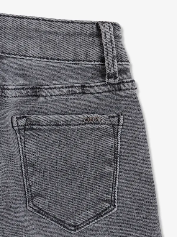 Deal grey straight denim jeans