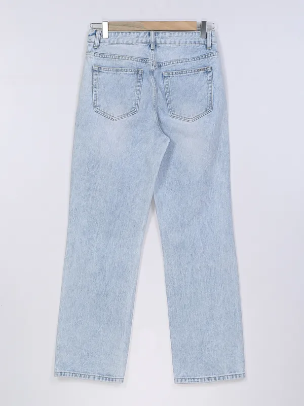 Deal ice blue wide leg jeans