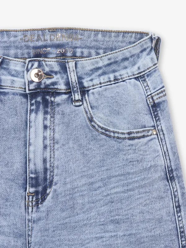 DEAL light blue casual washed denim jeans