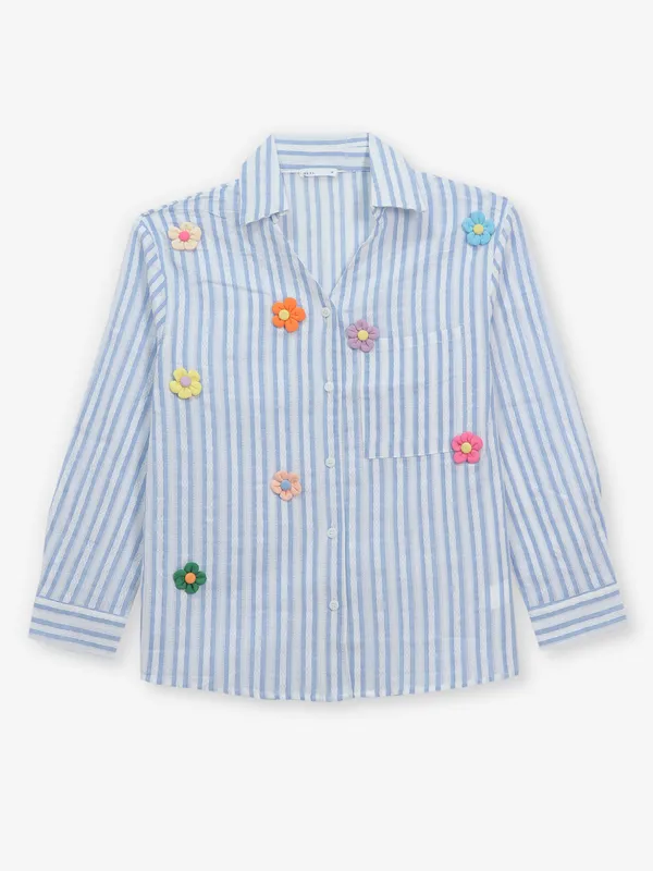 DEAL light blue stripe cotton shirt