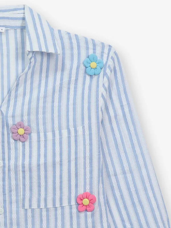 DEAL light blue stripe cotton shirt