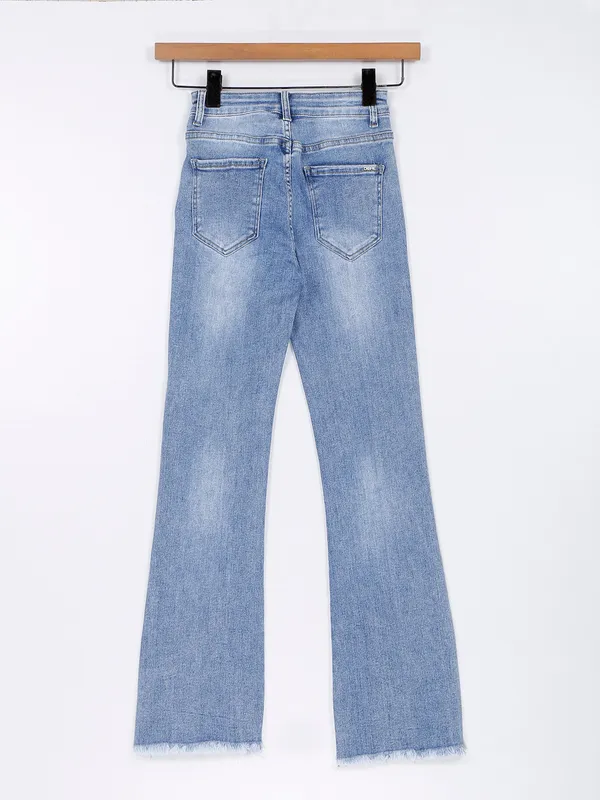 Deal light blue washed flare jeans