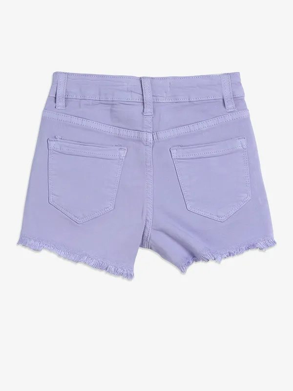 DEAL lilac purple solid shorts