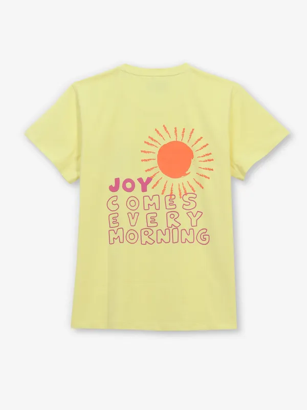 DEAL lime yellow cotton t-shirt