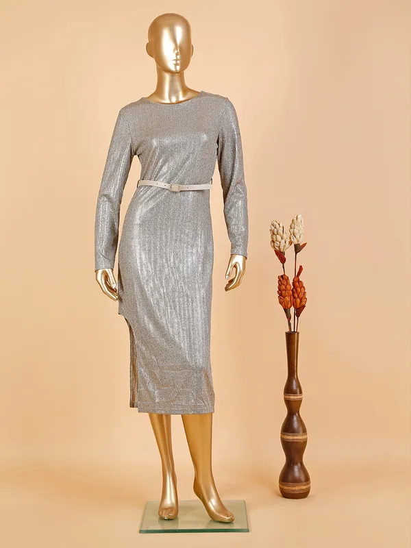 Deal lycra gold party dress