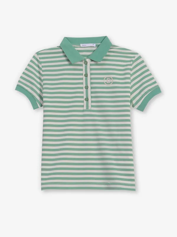 DEAL mint green stripe cotton t-shirt