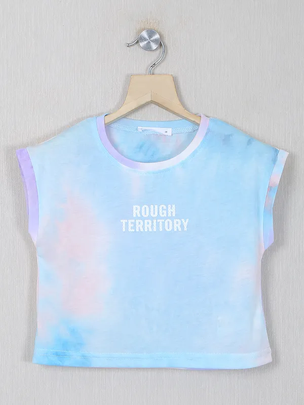 Deal multicolor casual wear cotton girls top