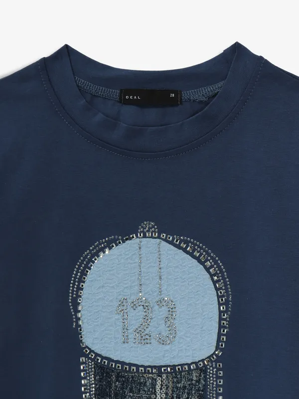 DEAL navy cotton t-shirt
