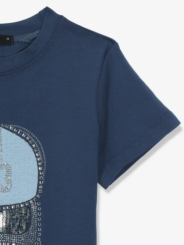 DEAL navy cotton t-shirt
