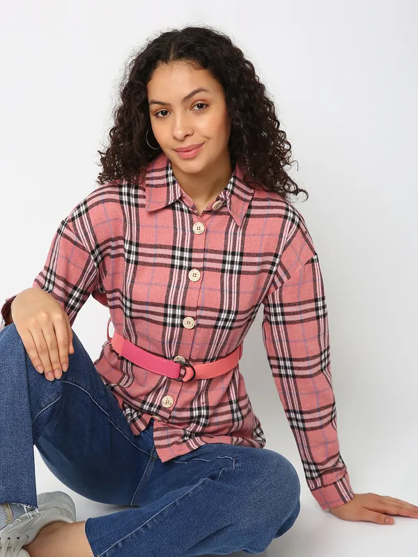 Deal pink cotton shirt